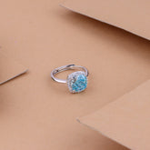 Blue Sapphire Square Ring